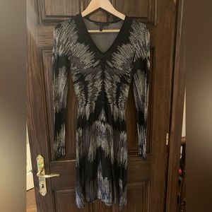 BCBG patterned wool dress XS